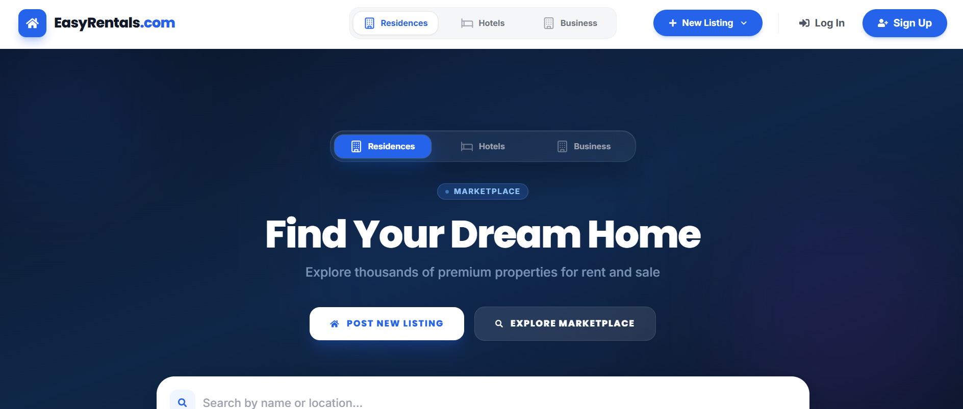 Real Estate Marketplace (House Rent & Sell)